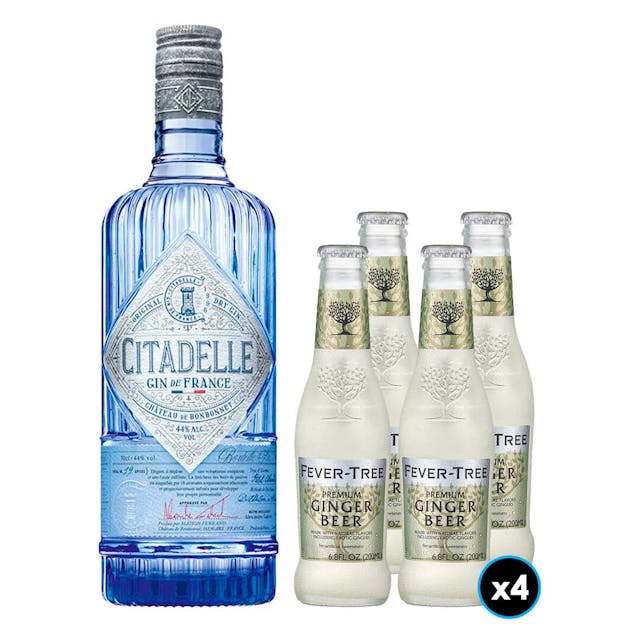 PACK FEVER TREE - CITADELLE Nº1: 1x Gin Citadelle de Francia 1 Litro + 4x