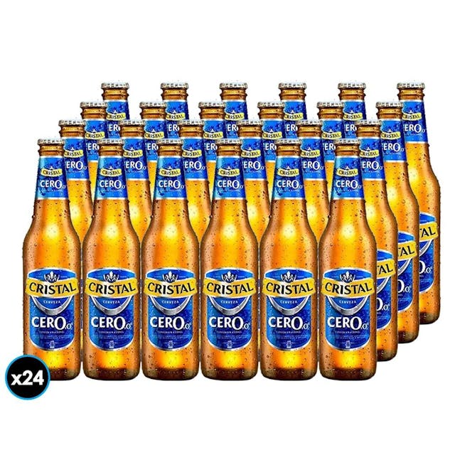 Cerveza Cristal botella 24 un de 355 cc