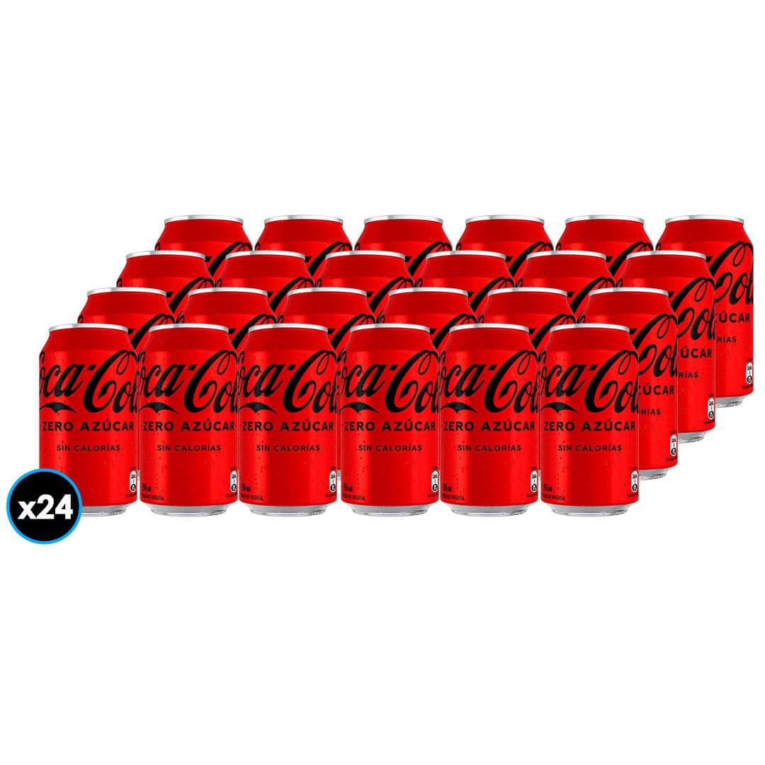 24x Bebida Coca-Cola Zero Azúcar en Lata 350cc_1