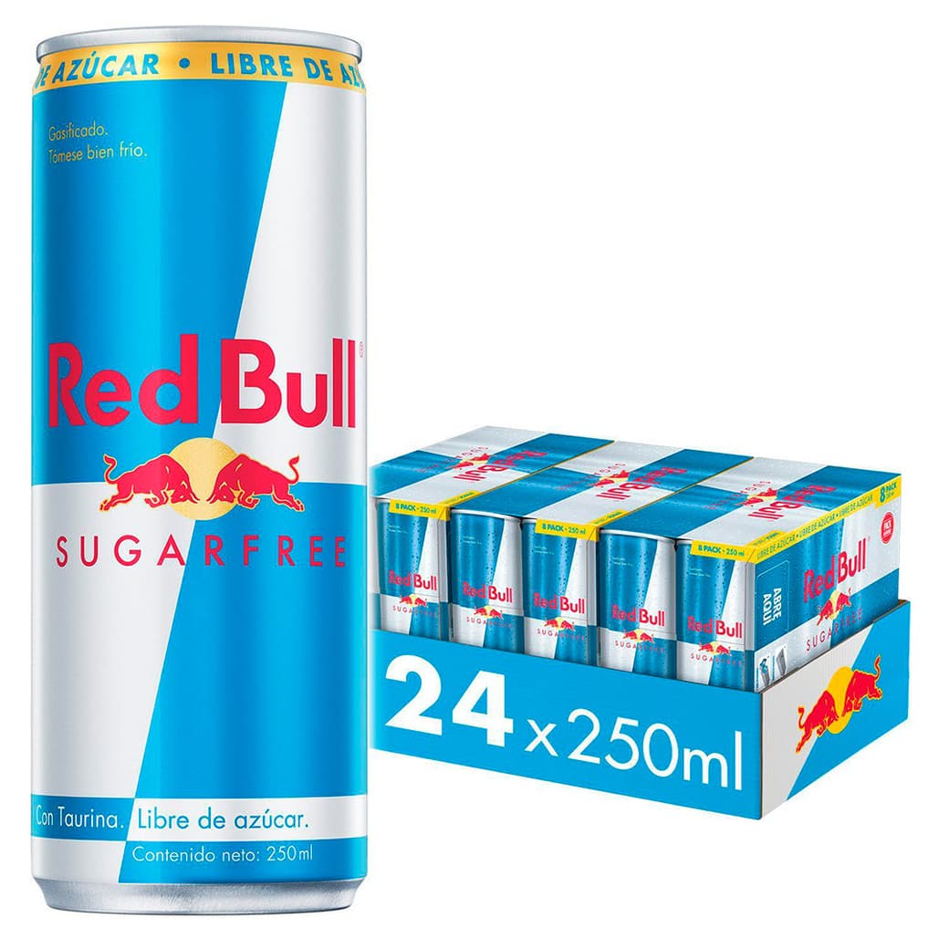 CAJA RED BULL SUGAR FREE: 24x Bebida Energética Red Bull Sugar Free 250cc_1