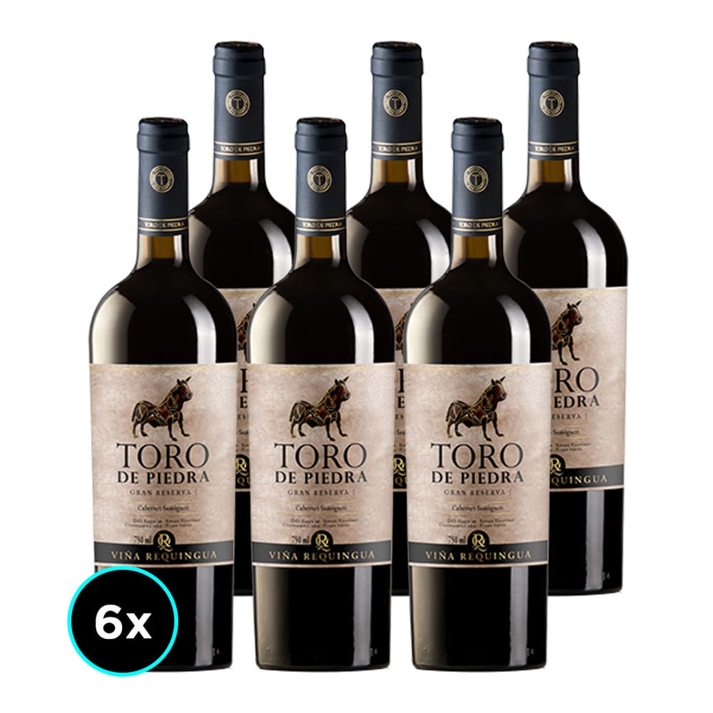 CAJA TORO DE PIEDRA GRAN RESERVA (Cabernet): 6x Vino Toro de Piedra Gran Reserva Cabernet Sauvignon 750cc_1