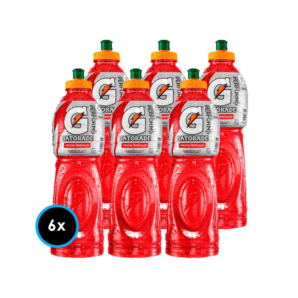 6x Bebida Isotónica Gatorade Frutas Tropicales 1 Litro_1
