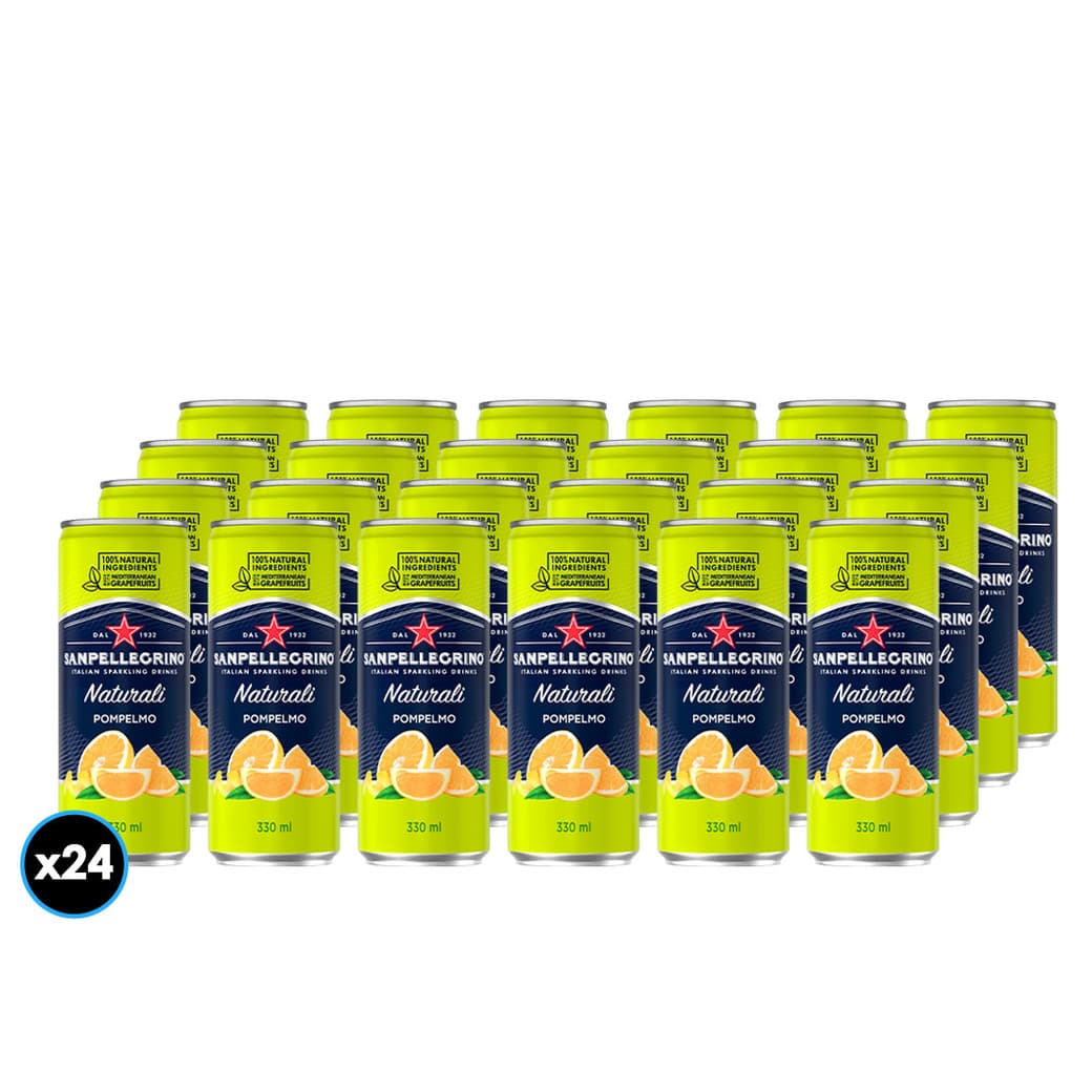24x Agua San Pellegrino Pompelmo Lata 330cc_1