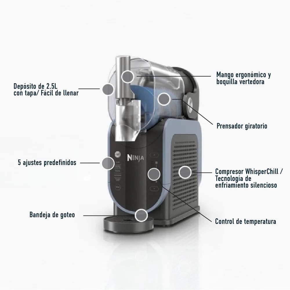 Máquina de Bebidas Heladas Slushi Ninja_11