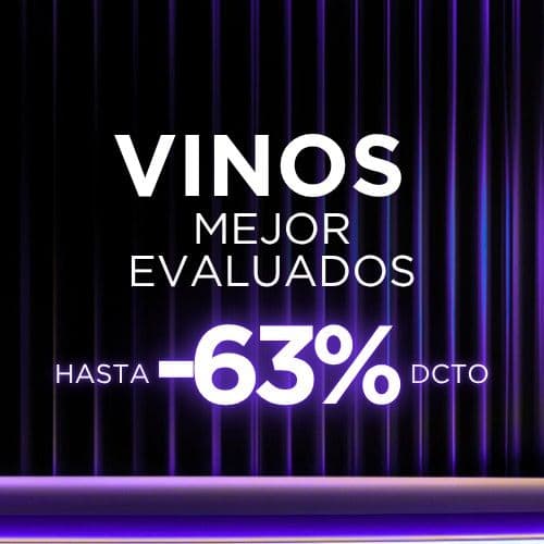 ¡Vinos Mejor Evaluados Hasta 63%!